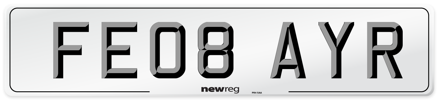 FE08 AYR Number Plate from New Reg